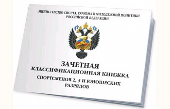 Классификационная книжка 2, 3 и юношеский разряд (10 шт)