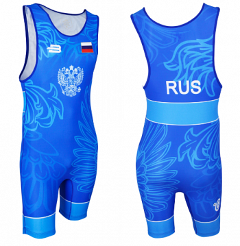 Трико борцовское (Ч) BT30 синее 5XL